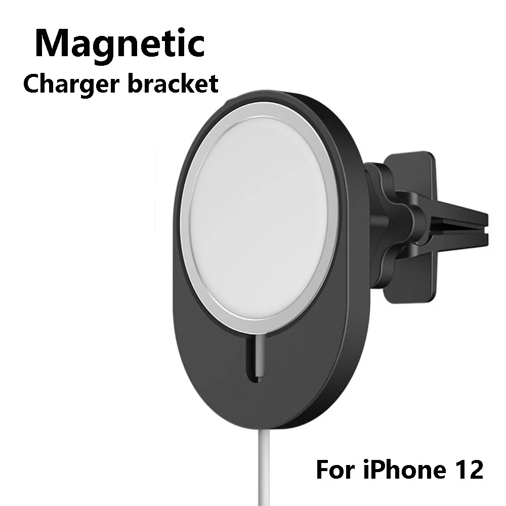 Magnetna Avto Polnilec Magsafe iPhone 12 12Pro 12ProMax 12Mini Brezžični Magnet polnilno Postajo Zibelka Vent Plošči Imetnika