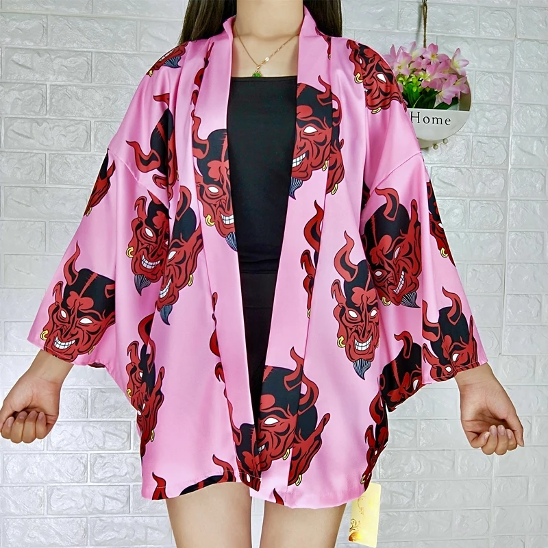 Kimono jopico Japonski oblačila harajuku kawaii womens vrhovi in bluze poletje 2019 Japonski kimono bluzo majica AA001