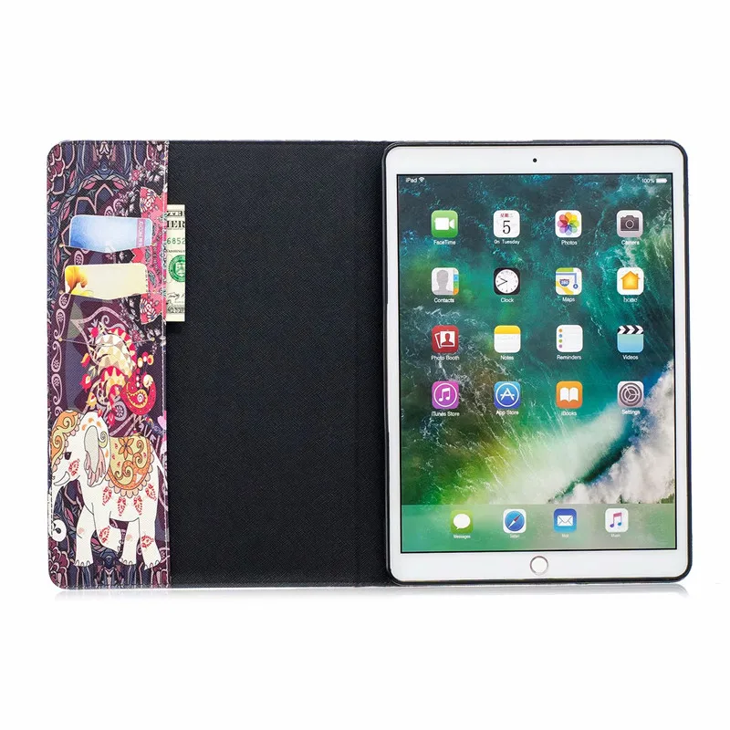 Otroci risanka Tablet Primerih za iPad Pro 10.5 Primeru PU Usnje Smart Cover Imetnik Auto Sleep/Wake Za iPad Pro 10. 5