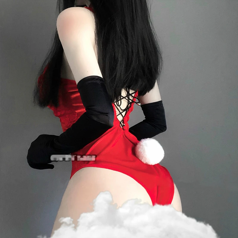 Japonski Zajček Dekle Seksi Anime Cosplay Kostum Zajec Obleka, Erotično Obleko za Žensko, Zavito Prsih lepo Darilo za Punco