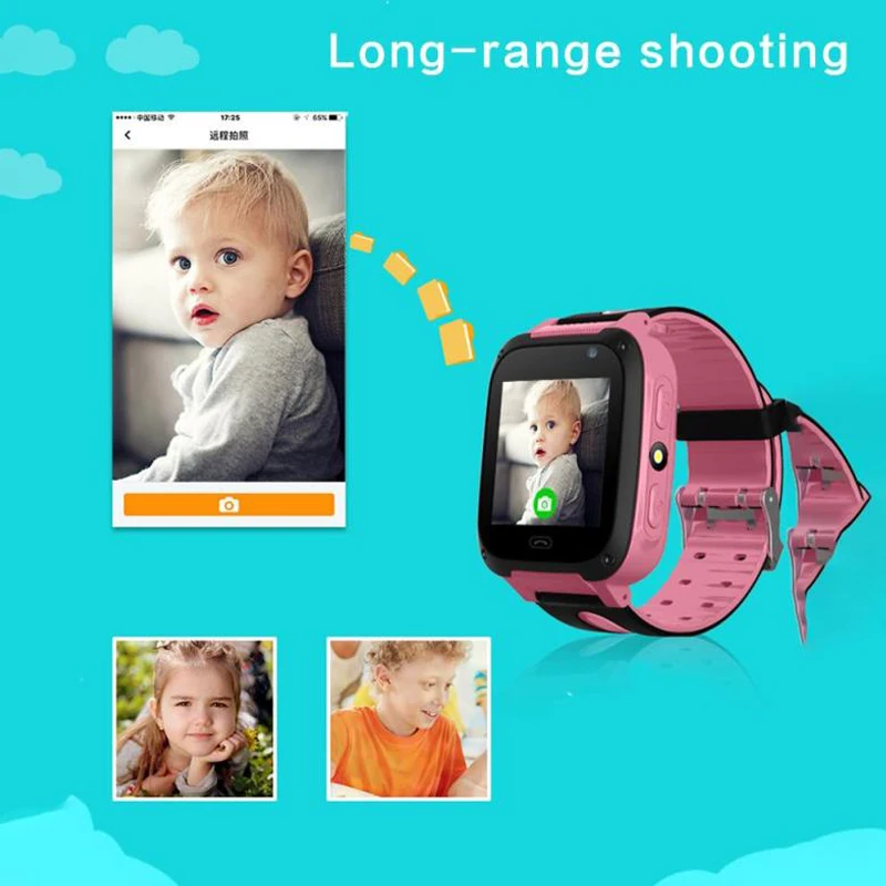 S4 Otroci SmartWatch GPS Klic Gledati Otroke Zapestnica z Glasbo, Igra Kamera Kartica Sim Anti-izgubljeno Baby Smartwatches za IOS Andriod