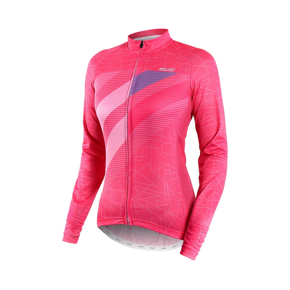 ARSUXEO ženski Kolesarski Dres Jeseni Dolge Rokave Prostem Pro MTB Kolesa, Oblačila Kolo Majica Ciclismo Quick Dry Z6
