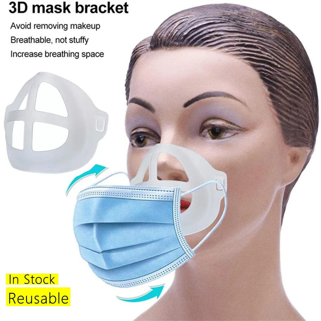 3D Masko Nosilec za Podporo Dihanja Pomoč Pomoč Masko Notranje Blazine Nosilec za Hrano Silikona Usta Imetnik Dihanje Valv Masko