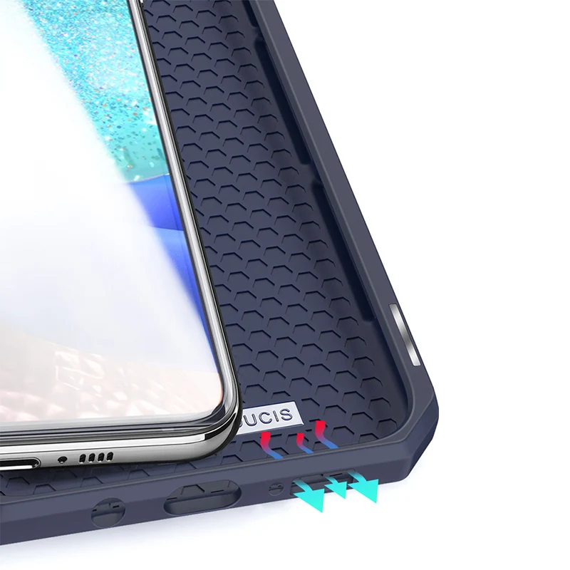 Za Samsung Galaxy A71 5G Primeru DUX DUCIS KOŽE-X Magnetni Flip Usnje+ TPU All-inclusive velja za Galaxy A31 s Kartice Slotov