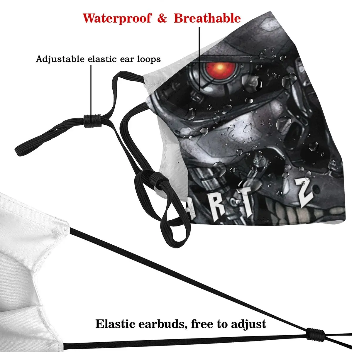 Terminator Non-Enkratno Masko Proti Meglica, Prah Maske Z Filtri, Zaščitni Pokrov Respirator Usta Žarilna