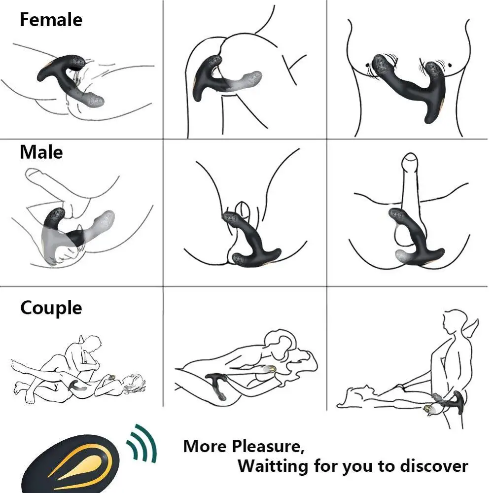Abdo Stimulator Prostate Vibrator Gay Sex Igrače Moški Prostata Massager Dildo Analni Čepi Silikonski Brezžični Vibrator