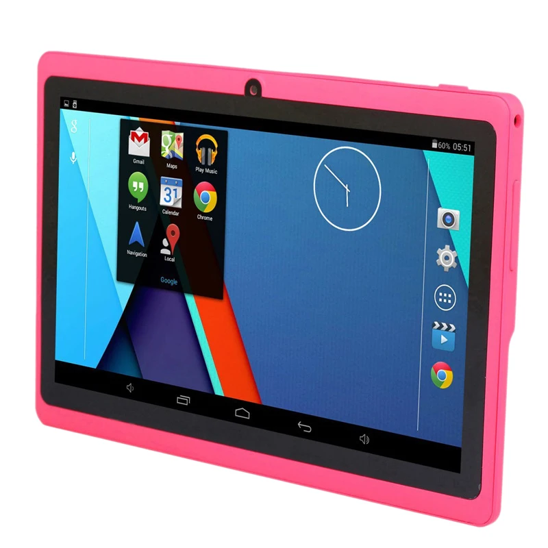 7 Palčni Otroci Tablet Android Quad Core Dual Camera WiFi Izobraževanje Igre, Darila za Fante, Punce,Roza