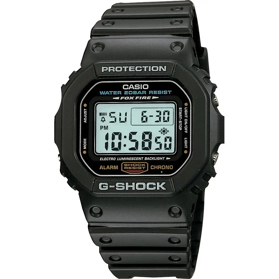 CASIO watch G-SHOCK DW5600E-1V gume traku alarm 200m vodoodporna Casio G-Shock ORIGINAL DW-5600E-1V klasično bujenje 200 m