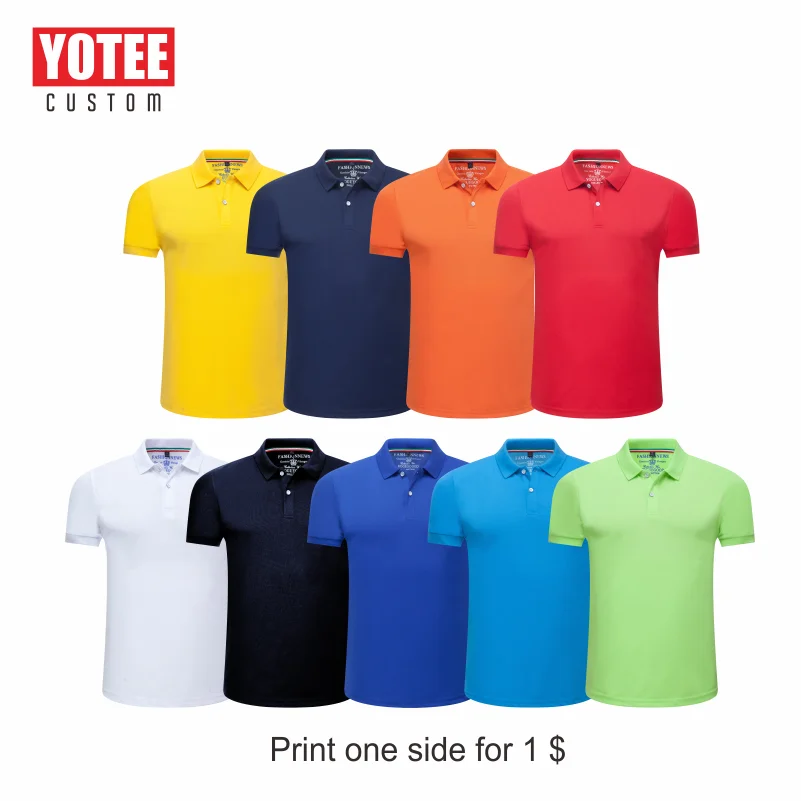YOTEE 2020 poletje trend po meri POLO majica za moške po meri vrhovi