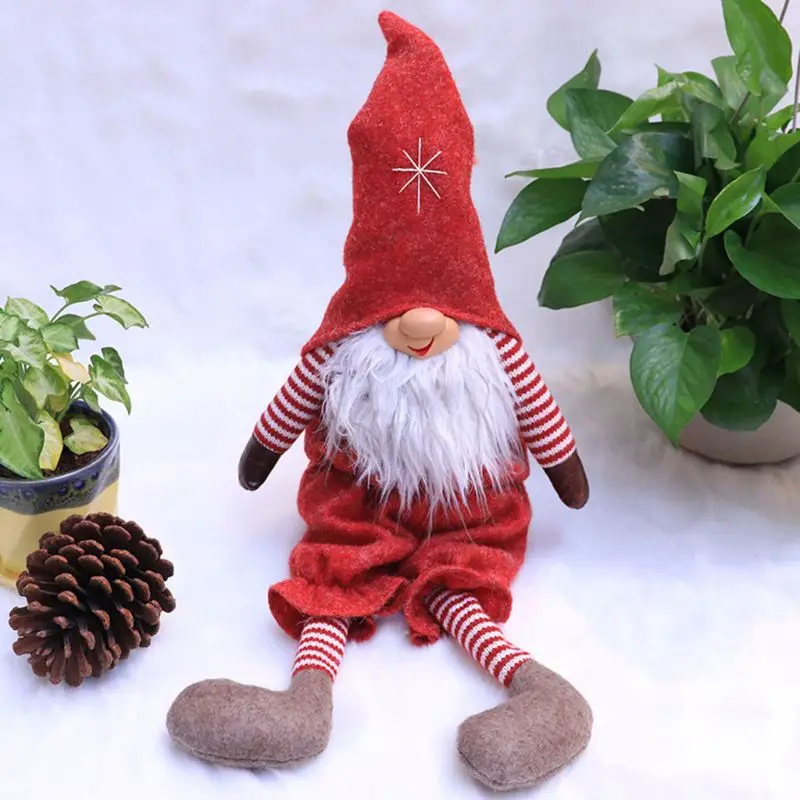 Ročno Božični Okraski Gnome Švedski Tomte Santa Lutka Začetnem Oknu Namizno Dekoracijo Hvala Giving Dan Darila