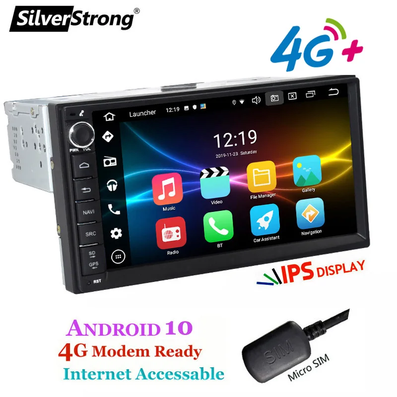 SilverStrong, Android10, Univerzalno 1Din avtoradio magnetofon, GPS Auto Stereo, LADA GRANTA Android
