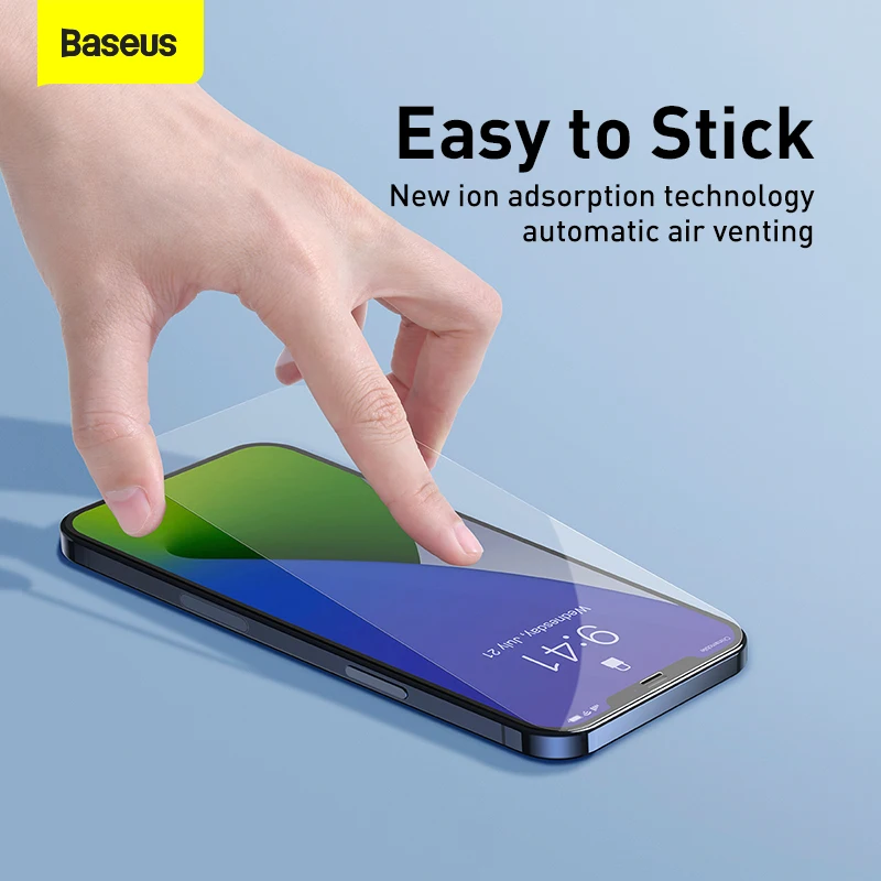 Baseus 2PCS Zaščitnik Zaslon Za iPhone 12 Pro Max 0,3 mm Kaljeno Steklo Za iPhone 12Pro Max 12 mini Tanek Pokrovček Zaščitno Steklo