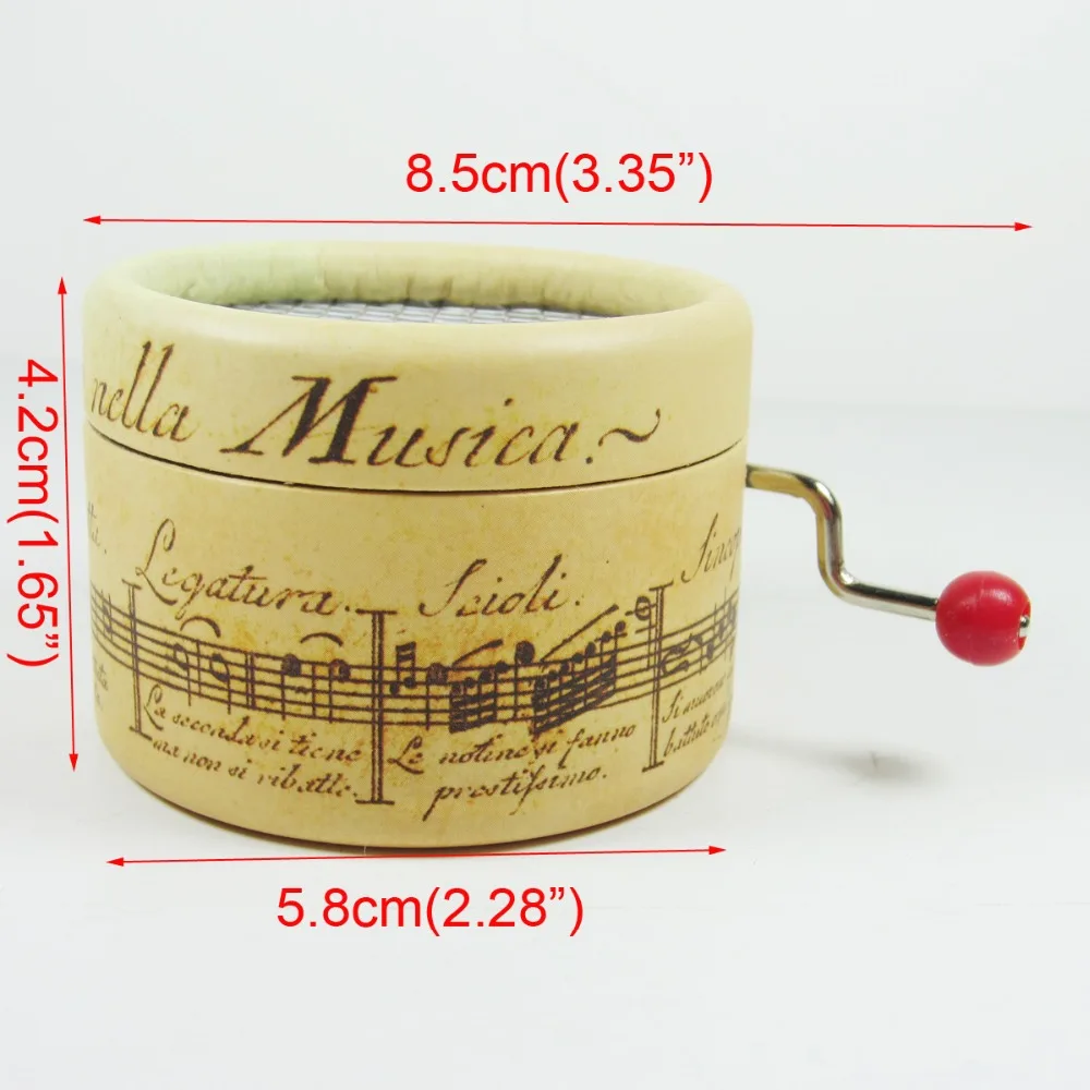 Papir music box strani ročice Lepotica in zver speical darila, nenavadna darila po meri