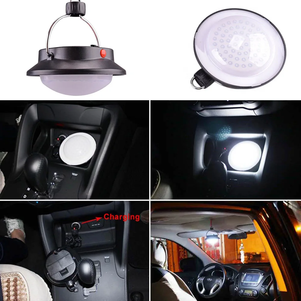 18650 Trajne 3 Razsvetljavo Načini 60 LED Prenosni Kamp Šotori Viseče Svetilke Kampiranje luč Gospodinjski ABS Luči v Sili Kampiranje