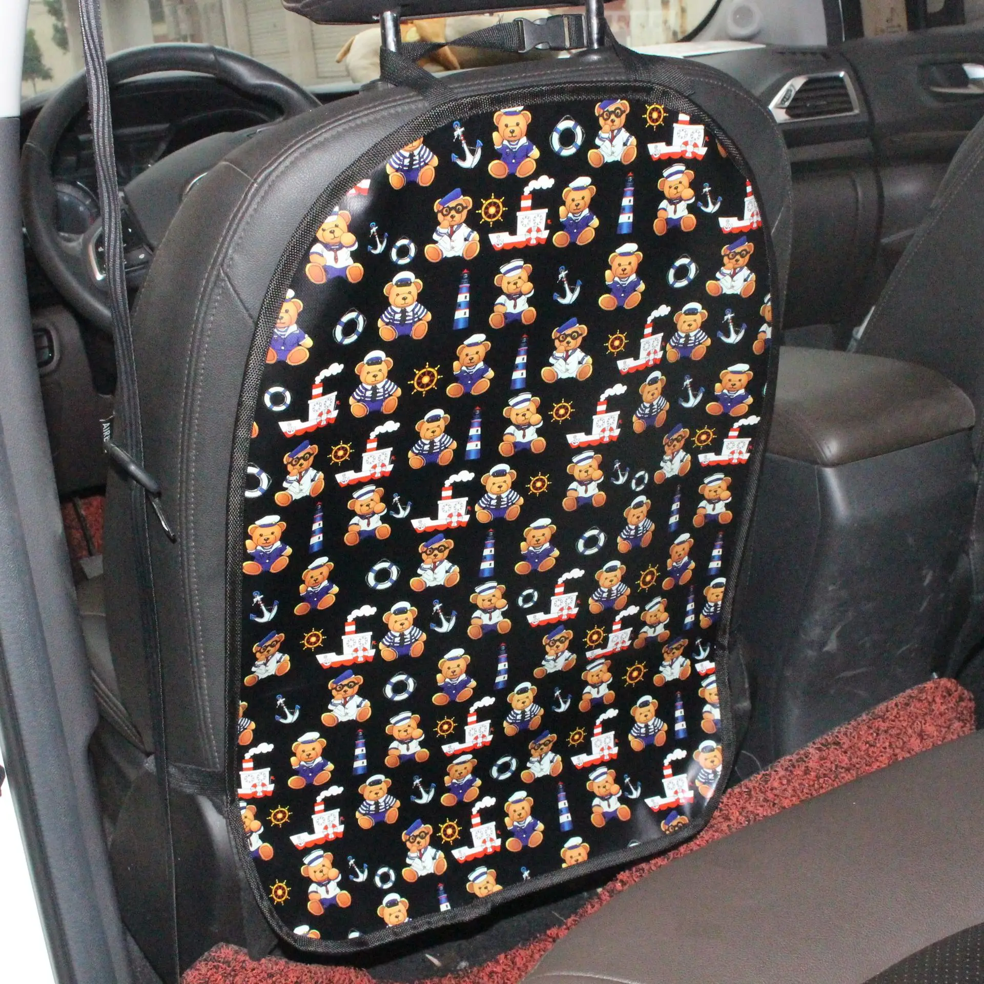 44*66 cm Avtomobilski Sedež Nazaj Proti Igrajo Preproge Barve Otrok Cvetlični Anti-Umazano Pad avto dodatki notranjost za čistijo avto dekoracijo