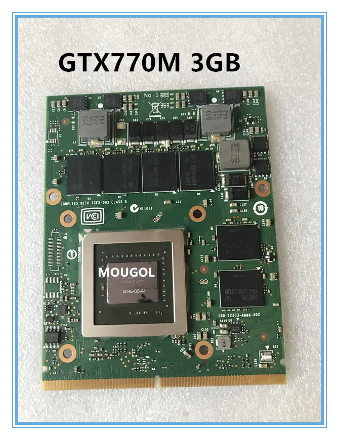 Original GTX770M GTX 770M N14E-GS-A1 Vga Zaslon kartico Za Dell Alienware M17X M18X 3G MSI GT60 GT70 GT780 GT683 test