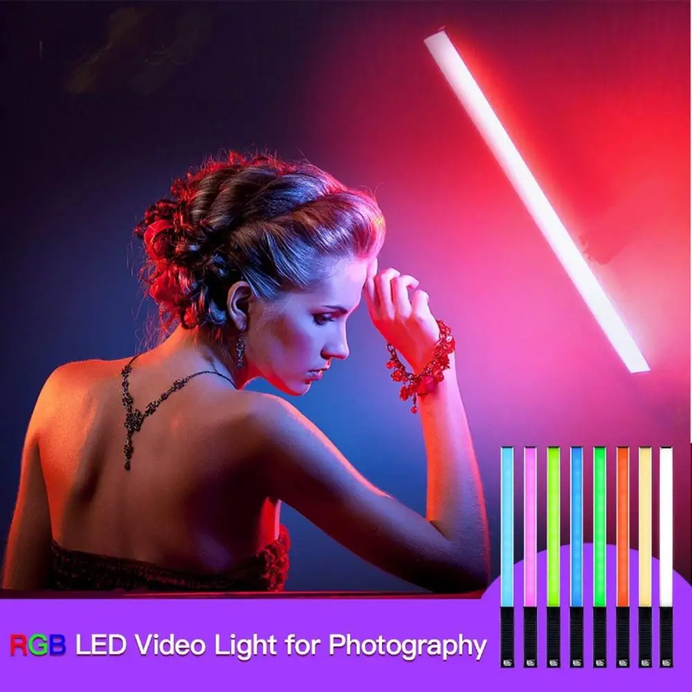 Fotografija Razsvetljavo Sončeve Svetlobe RGB Fotografija Barvni LED Video Luč Palico Daljinskega upravljalnika USB 12 Stopenj,8, Barvni Način,1000LUX