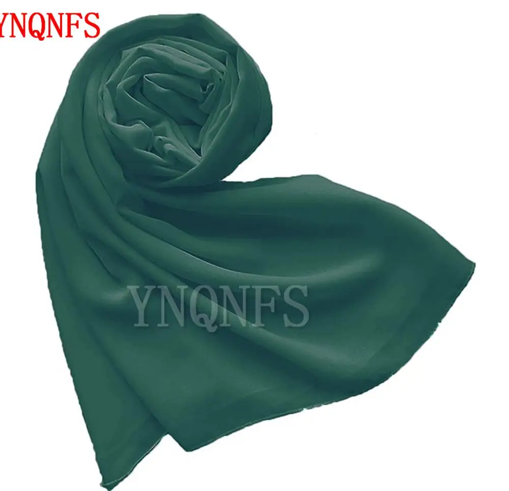 YNQNFS Družico Šifon šal headscarf zaviti barva šal Muslimanskih headscarf šal, šali / rute multicolor XF01