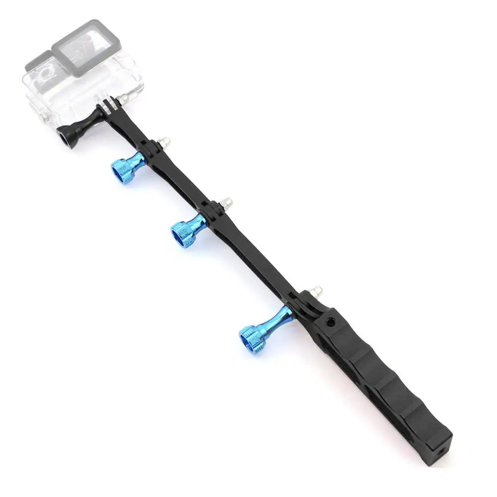 3 Način CNC Aluminija Gori Čelada Roko Razširitev Pole + Vijak selfie palico za GoPro 9 8 7 6 SJCAM Xiaomi Yi 4K Go Pro Pribor