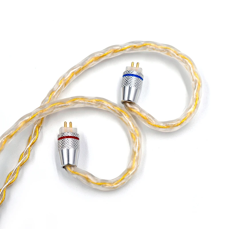 KZ, Uradni Slušalke Zlato, Srebro Mešani Nadgradnjo oklopljen kabel, Slušalke žice za KZ Original ZSN ZS10 Pro AS10 AS16 ZST ES4 ZSN