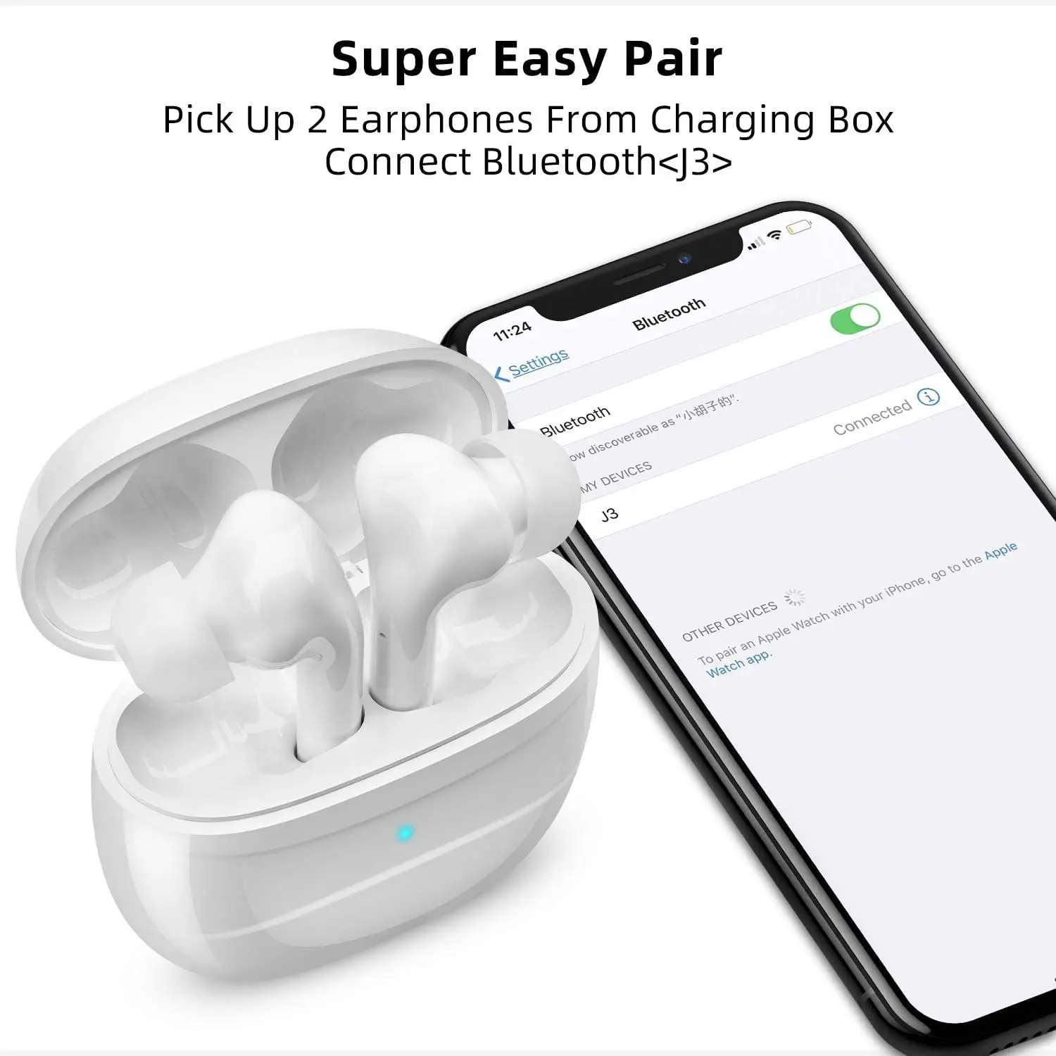 2020 Slušalke Bluetooth 5.0 TWS Brezžične Slušalke stereo Nevidno Čepkov za Pametni Telefon PK i7 i10 i12 i7s i11 i200 i500 TWS