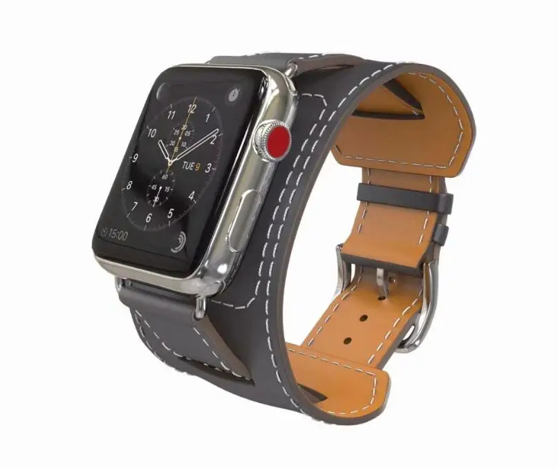 Vroče prodajo Za iwatch 4/3/2/1 Zapestnica Pašček Usnje manžeta Za Apple Watch traku serija 6 SE 44 mm 40 mm