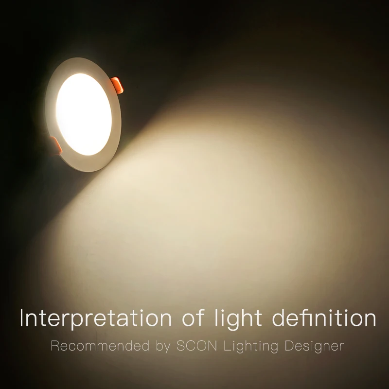 SCON 9W LED Office Downlight AC110-240v Ra>93 Anti-zamegljevanje Vgradne Stropne Svetilke Enostavno Intall Oblačili 720lm Razsvetljavo