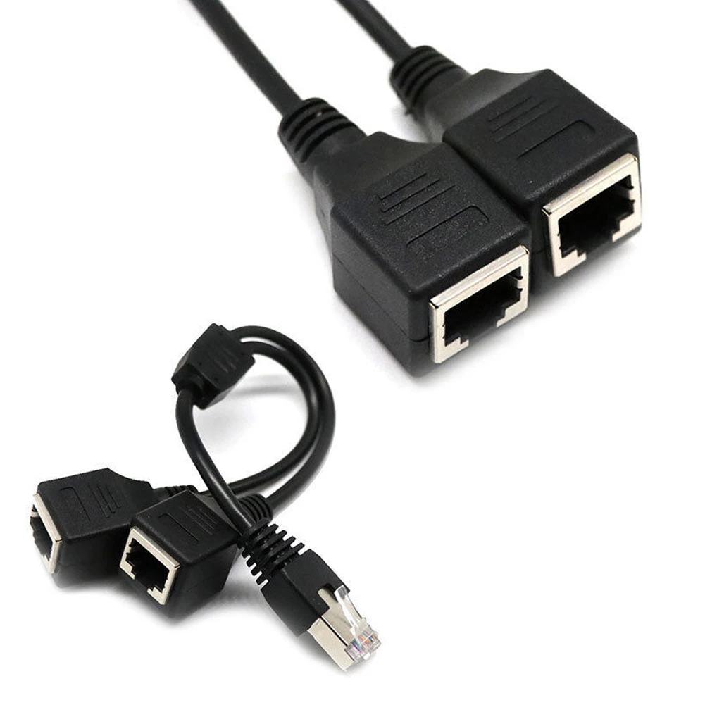 ANPWOO Ethernet Splitter Tok 0,3 M Laptop Strokovno Ethernet, Omrežna kartica z Omrežni Kabel Podaljšek Kabla