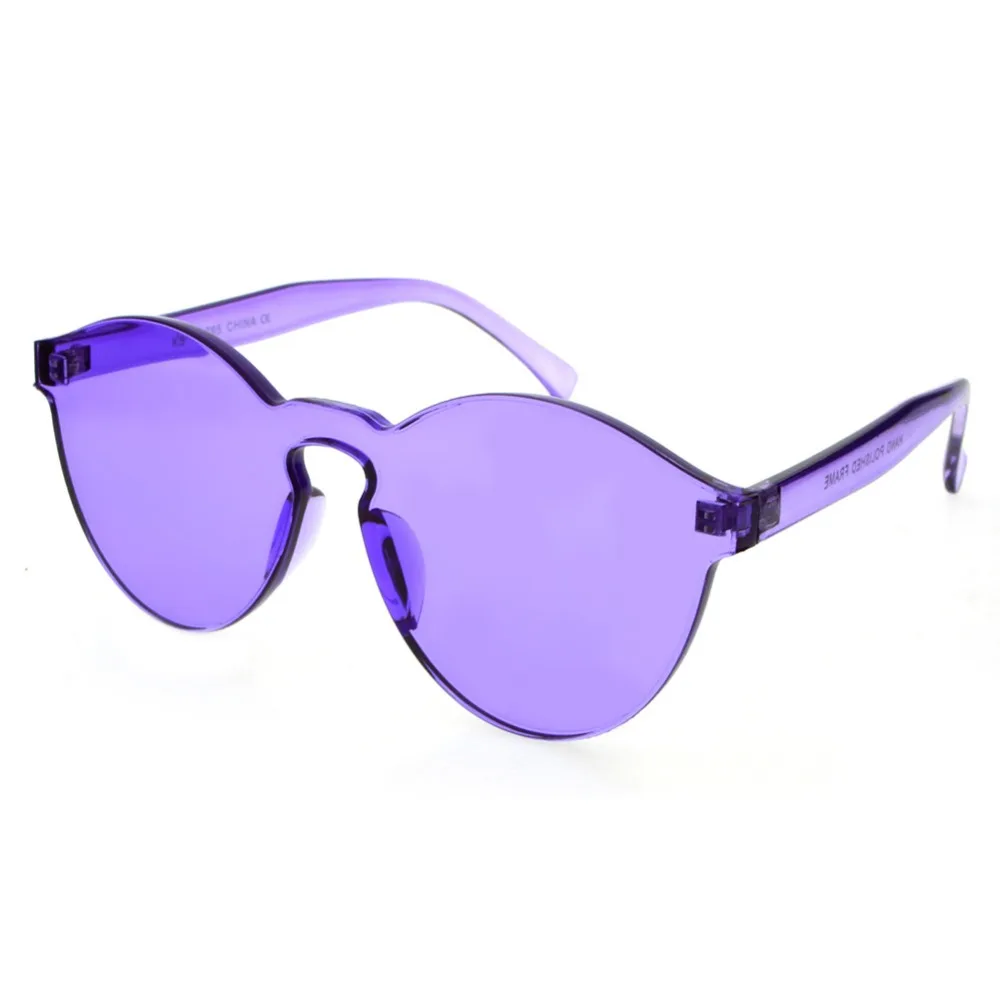 Poletje Ženske Rimless sončna Očala Prosojni Odtenki sončna Očala Ženski Kul Candy Barve UV400 Očala Oculos De Sol #233117