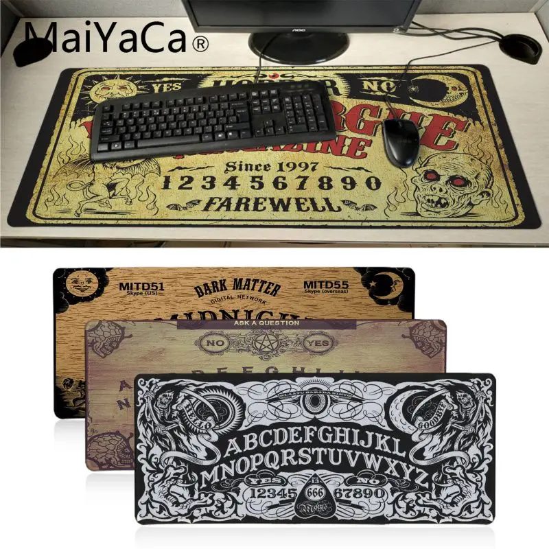 Maiyaca 2018 Nove Ouija Board igralec igra preproge Mousepad VELIKA VELIKOST Gaming mouse pad Trajne PC Anti-slip Miško Mat