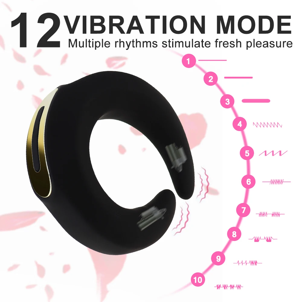 Petelin Obroč Vibrator z Daljinskim upravljalnikom 12 Hitrosti Penis Prstan Massager Stimulacijo Klitorisa Erekcijo Trener Sex Igrače za Človeka