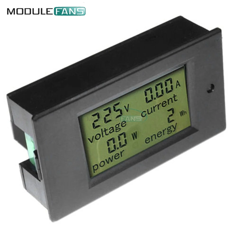 Digital AC Napetost Metrov LCD Monitor 100A 80-260V Moč Energije Analogni Voltmeter Ampermeter watt trenutno Ojačevalniki Volt Meter DIY