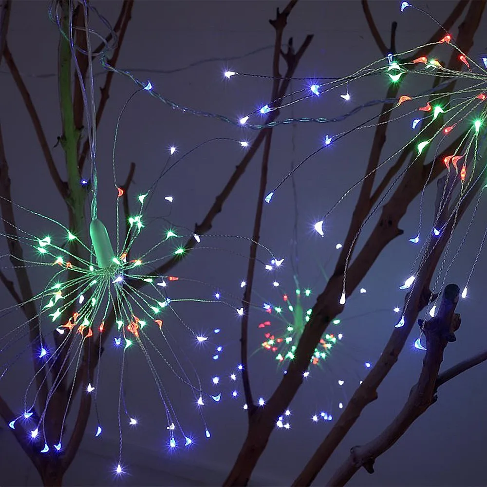 ZUCZUG LED Ognjemet Pravljice Niz Svetlobo na Prostem Nepremočljiva 8 Barv utripanja Niz Luči, Božični Okraski Garland Luči