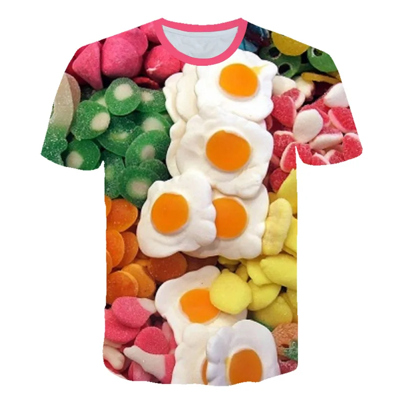 Poletje 2020 priložnostne Ženske majice Ulične kawaii okusne sladkarije risanka tiskanja Tshirt korejskem Slogu Vrhovi Harajuku kratek rokav
