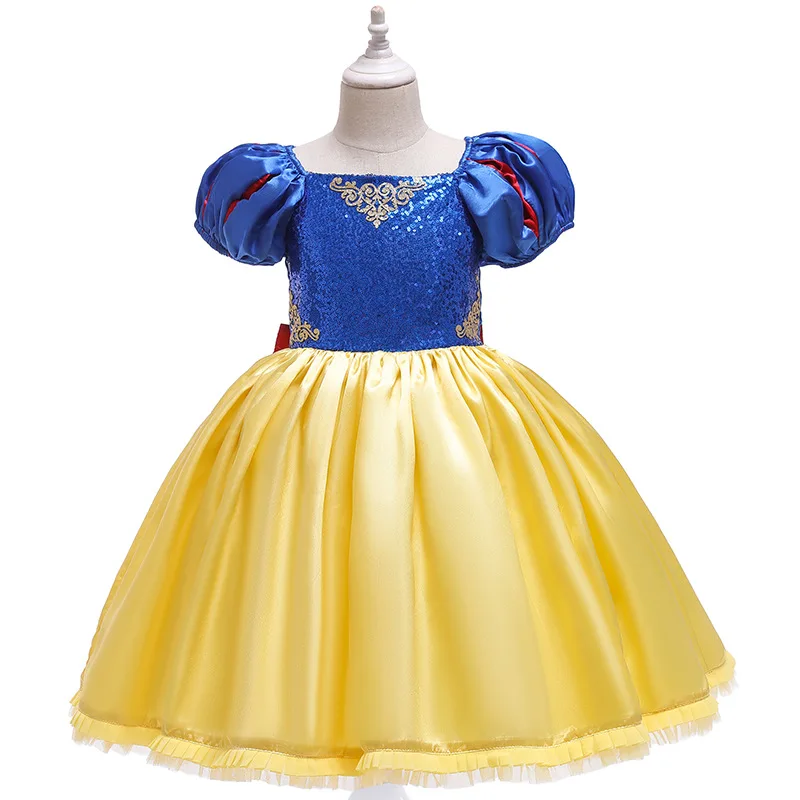 Malčka Dekle Pade Oblačila 2020 Risanka Sequins Princesa Stranka Obleko Cosplay Halloween Obleko za Novo Leto Dekleta Obleko Iskrico