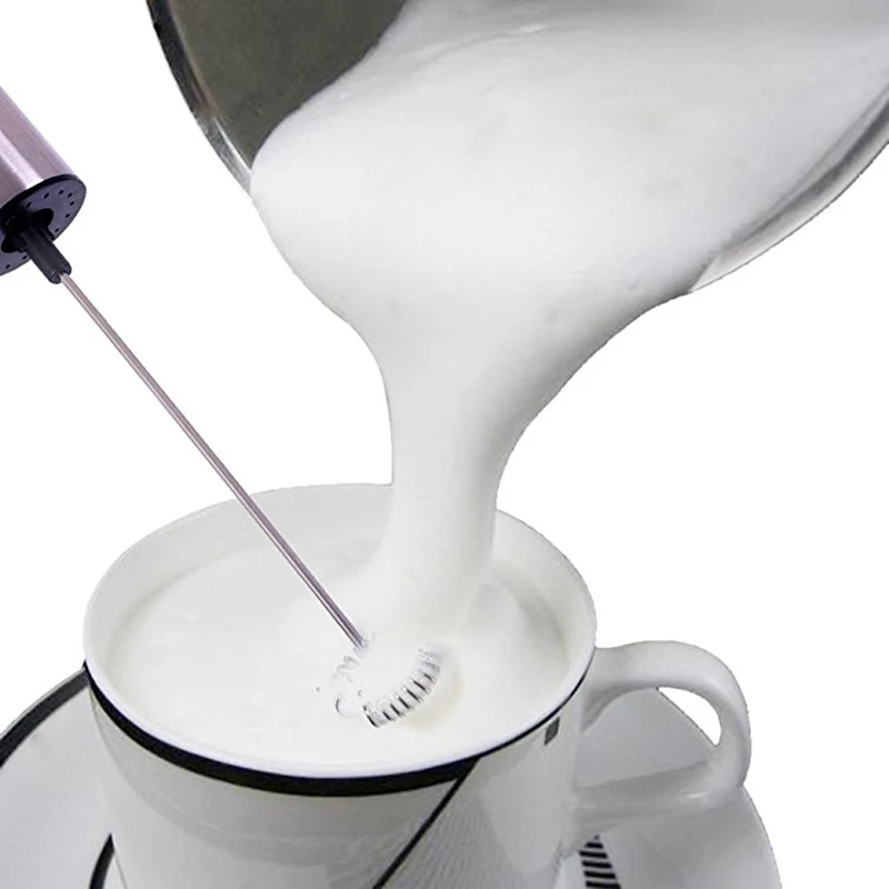 LUCOG Električni Mleka Frother Pranje Krtačo Strani Kuhinjski Mešalnik Mešalnikih Mlečne Pene Maker za Frother Mleka, Cappuccino, Kava z Mlekom