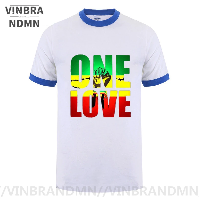 Vinbrandmn RASTA ENA LJUBEZEN MESTO Tshirt moški Rastafari Lion King T-shirt Jamajka Zastavo Najboljše Rdeče, Rumeno in Zeleno Design Vrh Tee