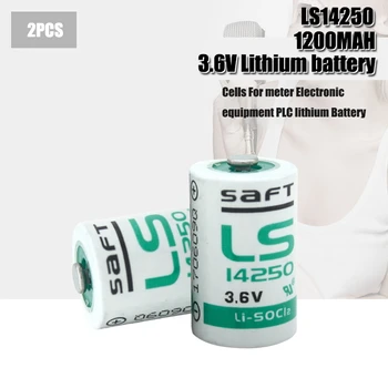 2pcs Novo izvirno postavitev temeljev saft LS14250 1/2AA 3,6 V PLC za avtomatizacijo industrijskih procesov in naprav CNC stroja litijeva baterija