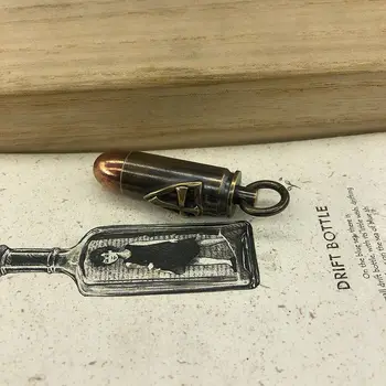 Na prostem Sili Preživetje EOS Medenina, Baker Bullet Oblika Steklenice Pill Box Nepremočljiva Kapsula Pečat Prenosni Keychain