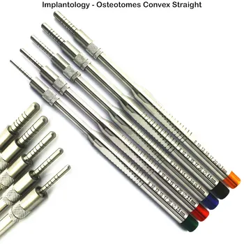 1 Kos Zobni Vsadki Osteotome Instrumenti Kosti iztiskanje Sajenje naprave maxillary Sinus Lift Naravnost ( Konveksna Nasveti)