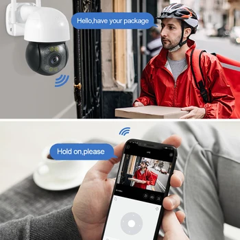 INQMEGA H. 265 PTZ Wifi IP Kamera Zunanja AI Človekovih Auto Tracking Brezžična Kamera MP Pametne Luči Varnosti CCTV Kamere