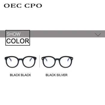 Moda Letnik optičnih slik Jasno, Leče Očala Nerd Geek Očala Očala Prevelik Krog Krog Eye Glasses Unisex O323