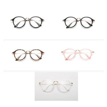 Yoovos 2021 Krog Očal Okvir Luksuzni Očala Ženske Ogledalo Očala Okvirji Za Ženske/Moške Retro Očala Modre Svetlobe Očala Okulary