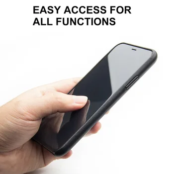 QIALINO Luksuzni Poslovni Slog Nazaj Kritje za iPhone X Moda Ultra Tanek Pravega Usnja Primeru Telefon za iPhone X za 5,8 palca