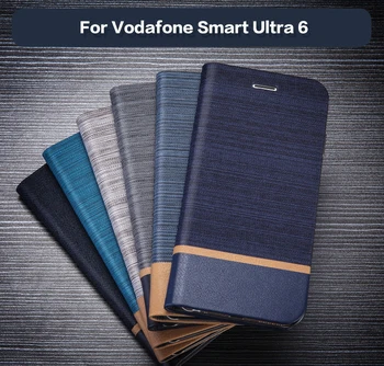 Usnjena Torbica Za Smart Vodafone Ultra 6 Poslovni Telefon Primeru Za Smart Vodafone Ultra 6 Flip Knjige V Primeru Mehke Silikonske Zadnji Pokrovček
