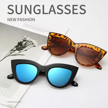 Vintage Mačka Oči, sončna Očala Ženske 2021 Luksuzne blagovne Znamke sončna očala Lady Retro Sunglass, Mat črna oculos gafas de sol mujer