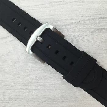 Smart Watchband 22 mm Za Prodnate Jekla 2 Kakovostnega Silikona Watch band Mens Mehko Silikonsko Jekla 2 Trak