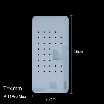 Anti-Slip Silikonske Gume Mat Telefon 11 Pro MAX Pro 11 X XS XS Max Visoko Temperaturna Odpornost Vakuumsko Sesalno Ploščico Z Luknjo