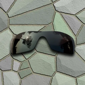 Siva, Črna, Polarizirana sončna Očala Zamenjava Leč za Oakley Batwolf