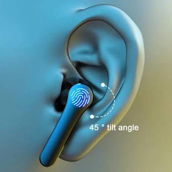 LB-20 TWS Prstnih Dotik Brezžične Slušalke Bluetooth5.0 3D Stereo Dual-Mic šumov slušalke Močan Prostorski Zvok
